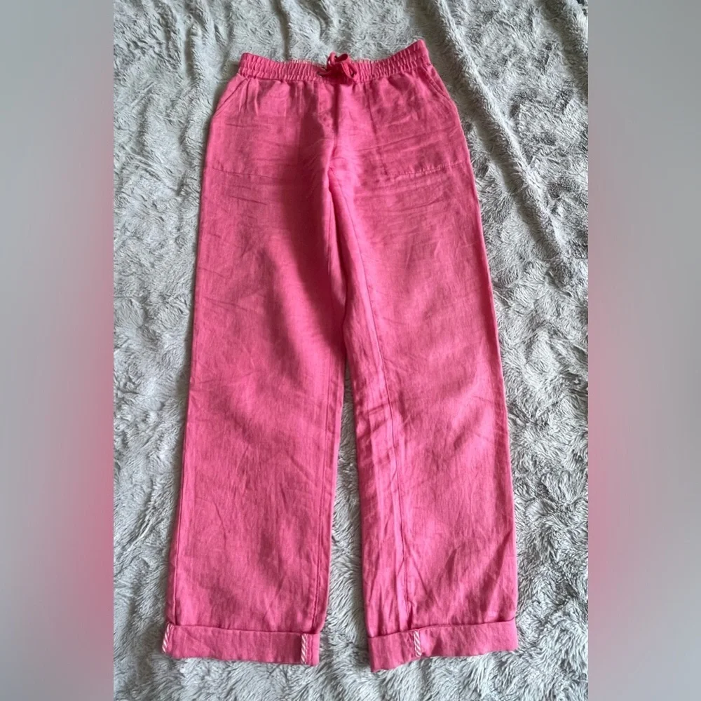 OLSEN | Hibiscus Linen Pants - Picture 2 of 4